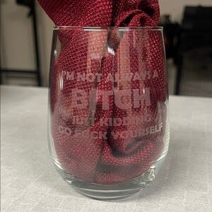 Sarcastic wine glass